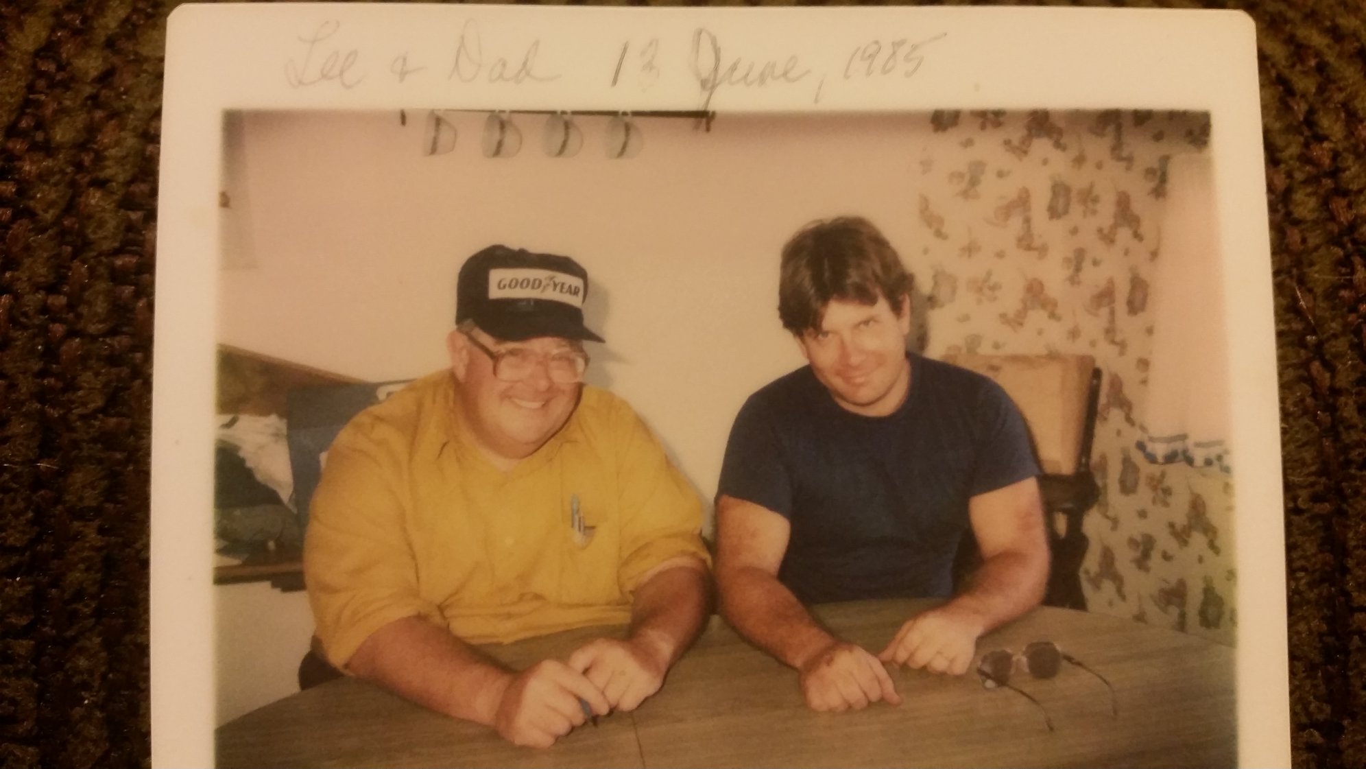 Lee & Dad 13 June, 1985