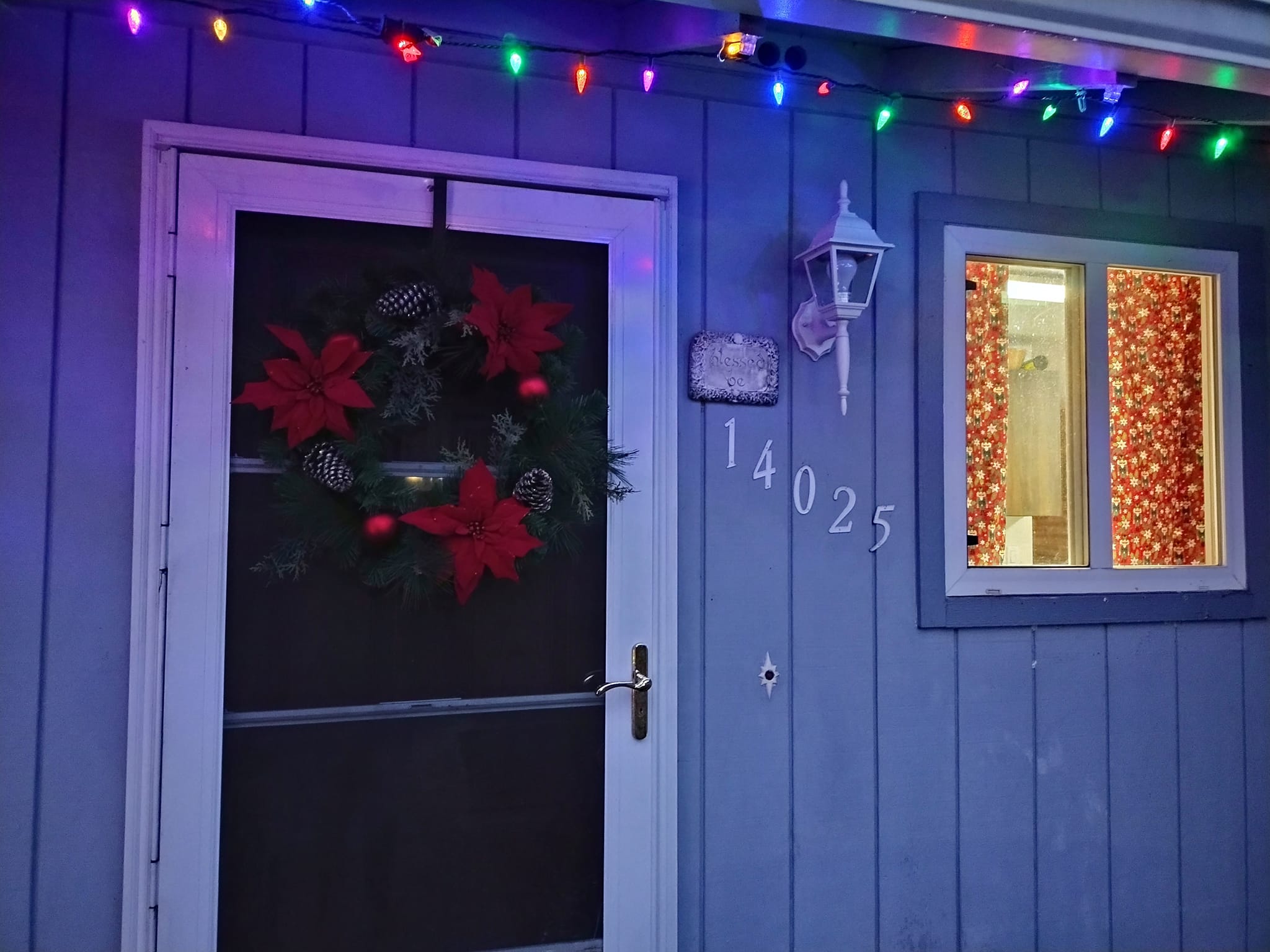 Christmas decorations at our new home.